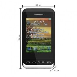 Celular 4 Chips MP20 Touch Screen, TV Digital, 2 Cam. Preto!